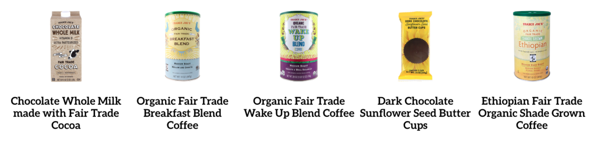 Fair Trade at Trader Joes