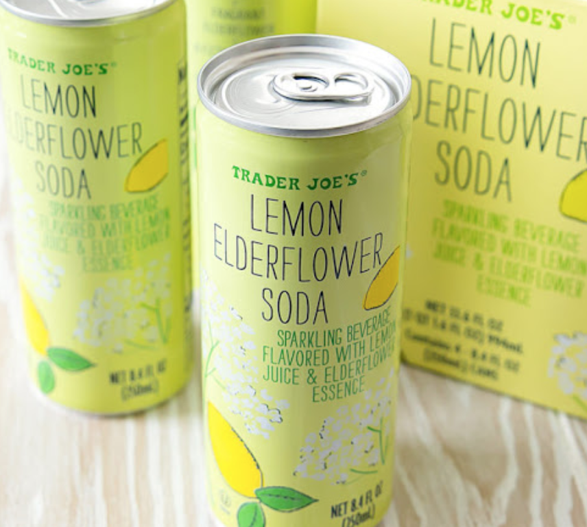 Trader Joe's Lemon Elderberry Soda